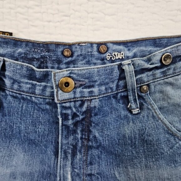 G-Star Raw 3301 Barrel Leg Jeans Men's 30x28 Blue 3D Jeans EUC Streetwear - Picture 10 of 16